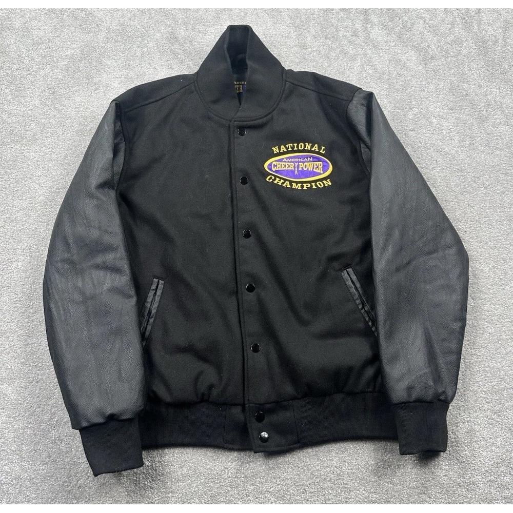 American Cheer Power Jacket Mens Medium National Champion Varsity Cheer Wool NCA